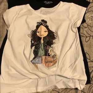 2 childrens place girls tees. Take both for $10